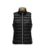 Doudoune sans manches noire/marron femme only talire - l-1