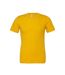 T-shirt unisexe jaune Bella + Canvas