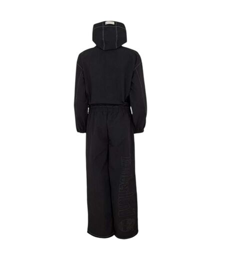 Womens/ladies Veneda Hooded Long-sleeved Jumpsuit Black Timberland