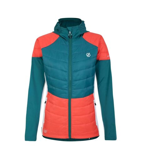 Doudoune Hybride Culmination Femme Bleu Sarcelle Pêche Néon Blanc Dare 2B