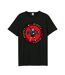 Amplified - T-shirt ANGUS - Adulte (Noir / Rouge) - UTGD1821