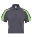 Polo Motif/style Contrasté Cool Homme Charbon Vert Citron Just Cool-2