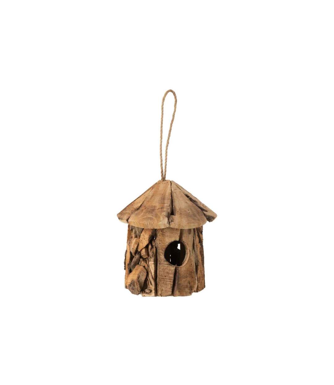 Nichoir pour Oiseaux en Bois Maison 27cm Naturel