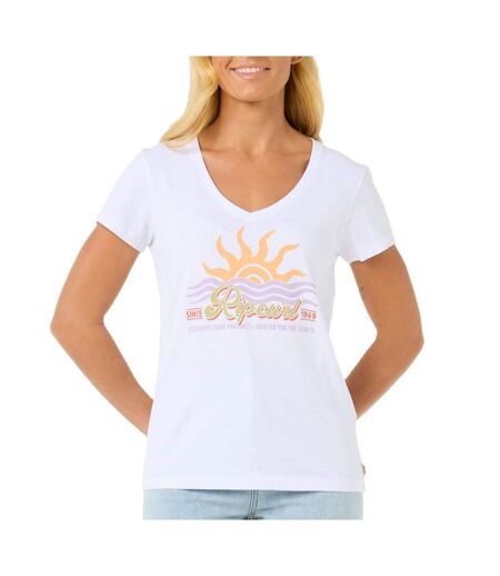 T-Shirt blanc femme rip curl cala