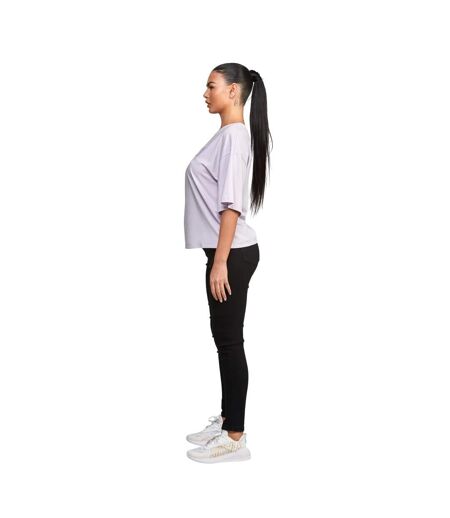 T-shirt court varsity femme violet SikSilk