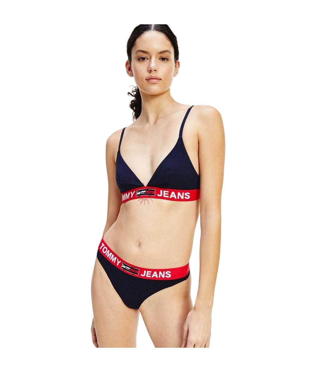Brassière Motif/style Triangle Femme Rose Foncé Violet Tommy Jeans-4