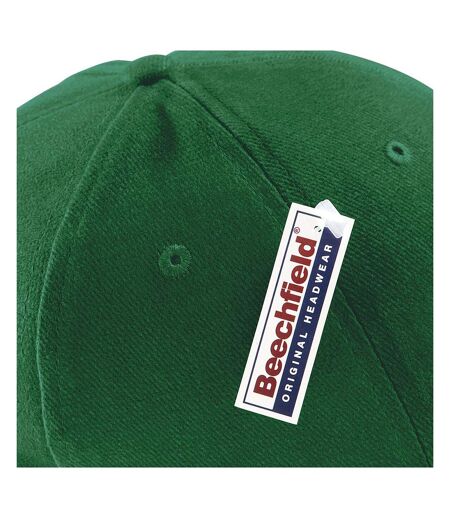 Casquette de baseball 100% coton épais adulte unisexe vert forêt Beechfield