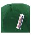 Casquette de baseball 100% coton épais adulte unisexe vert forêt Beechfield