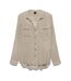 Chemise beige/taupe femme vero moda bumpy-1