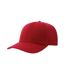 Casquette De Baseball Motif/style 6 Panneaux Beat-s Adulte Rouge Atlantis Headwear-1