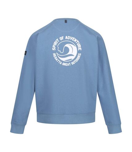 Regatta Mens Nithsdale Wave Crew Neck Sweatshirt (Coronet Blue) - UTRG10638