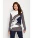 Pull maille poilue manches longues-1