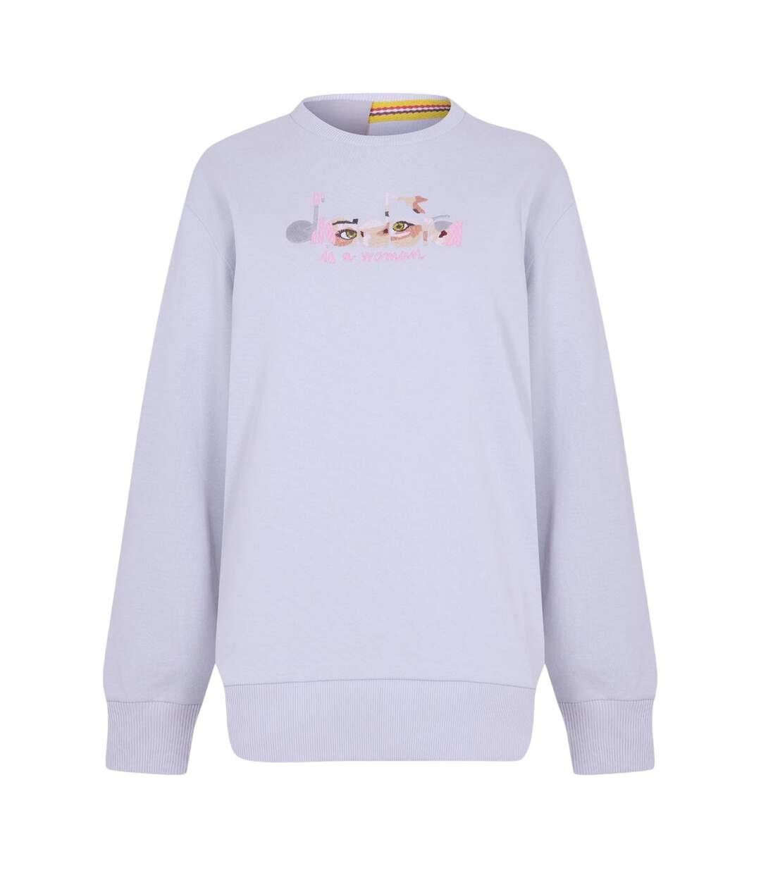 Sweat Manches Longues Femme Gris Diadora-1