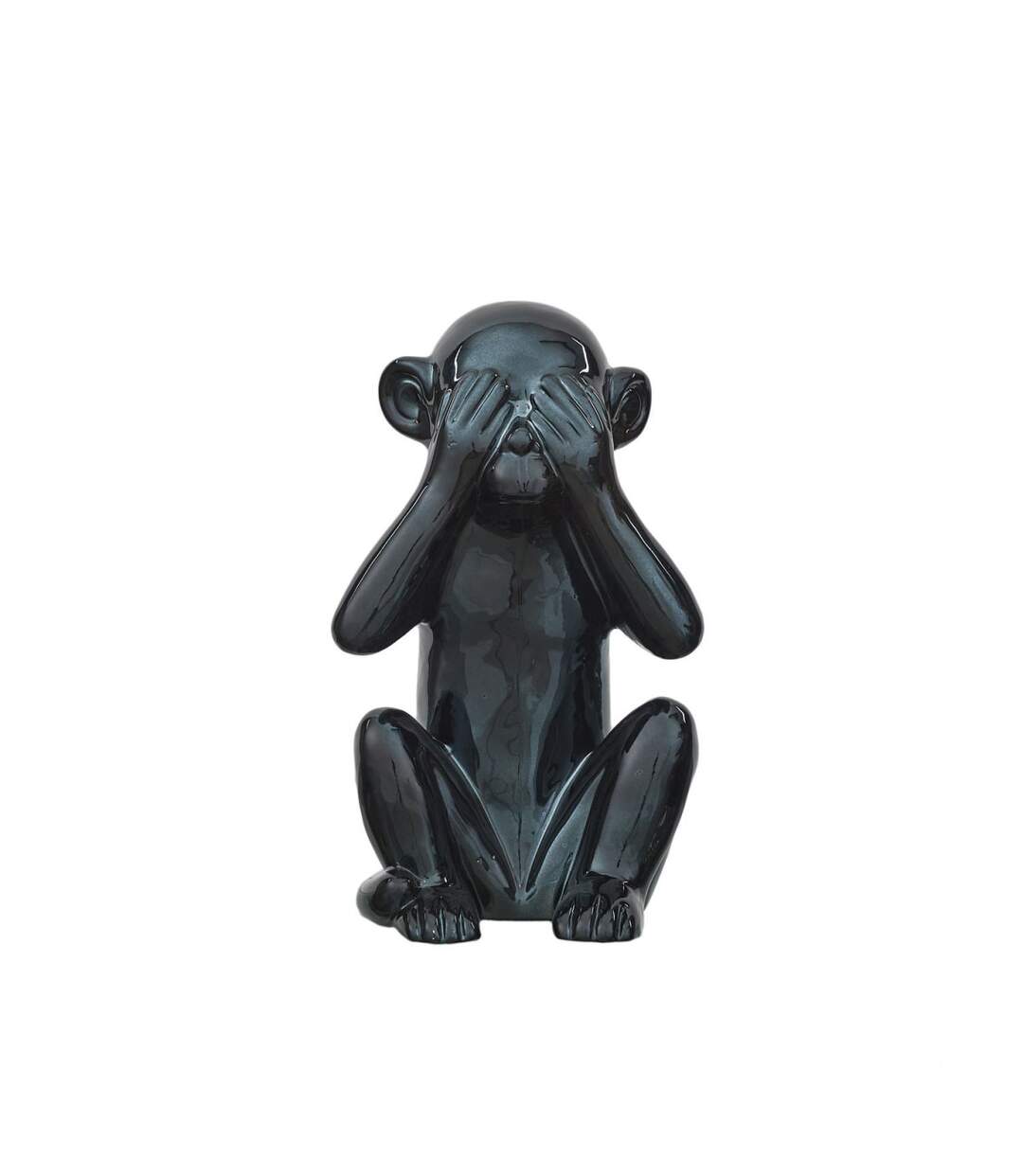 Statuette Déco Singe 28cm Noir-2