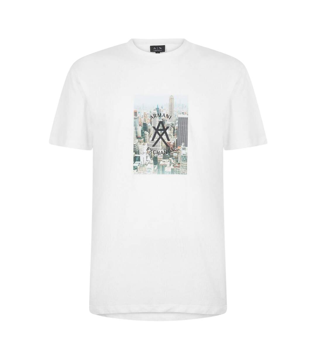 T-shirt Motif/style Ligne D´horizon Homme Blanc Cassé Armani Exchange-2