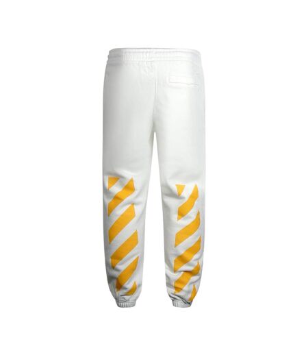 Pantalon De Jogging Motif Peindre Caravaggio Homme Blanc Jaune Off-White