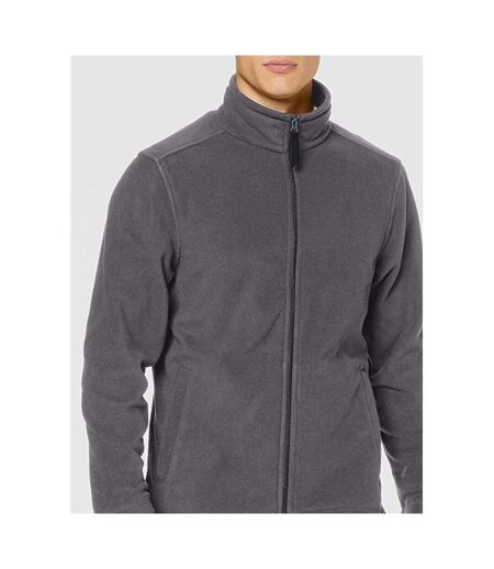 Veste À Fermeture Éclair Complète En Micro Polaire Unie Pour Hommes Layer Lite Gris Regatta