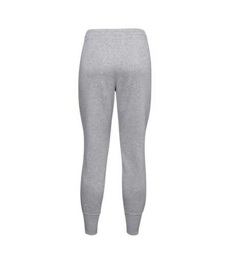 Womens/ladies Rival Tapered Jogging Bottoms Steel Heather Under Armour