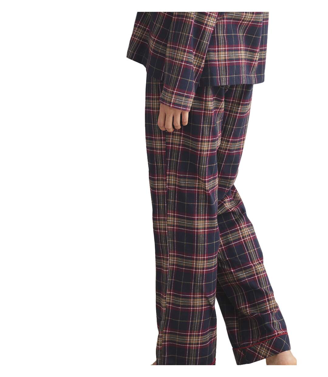 Pyjama pantalon chemise manches longues PLAID Selmark-5