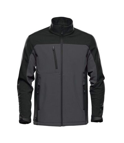 Stormtech Mens Cascades Soft Shell Jacket (Dolphin/Black) - UTRW8702