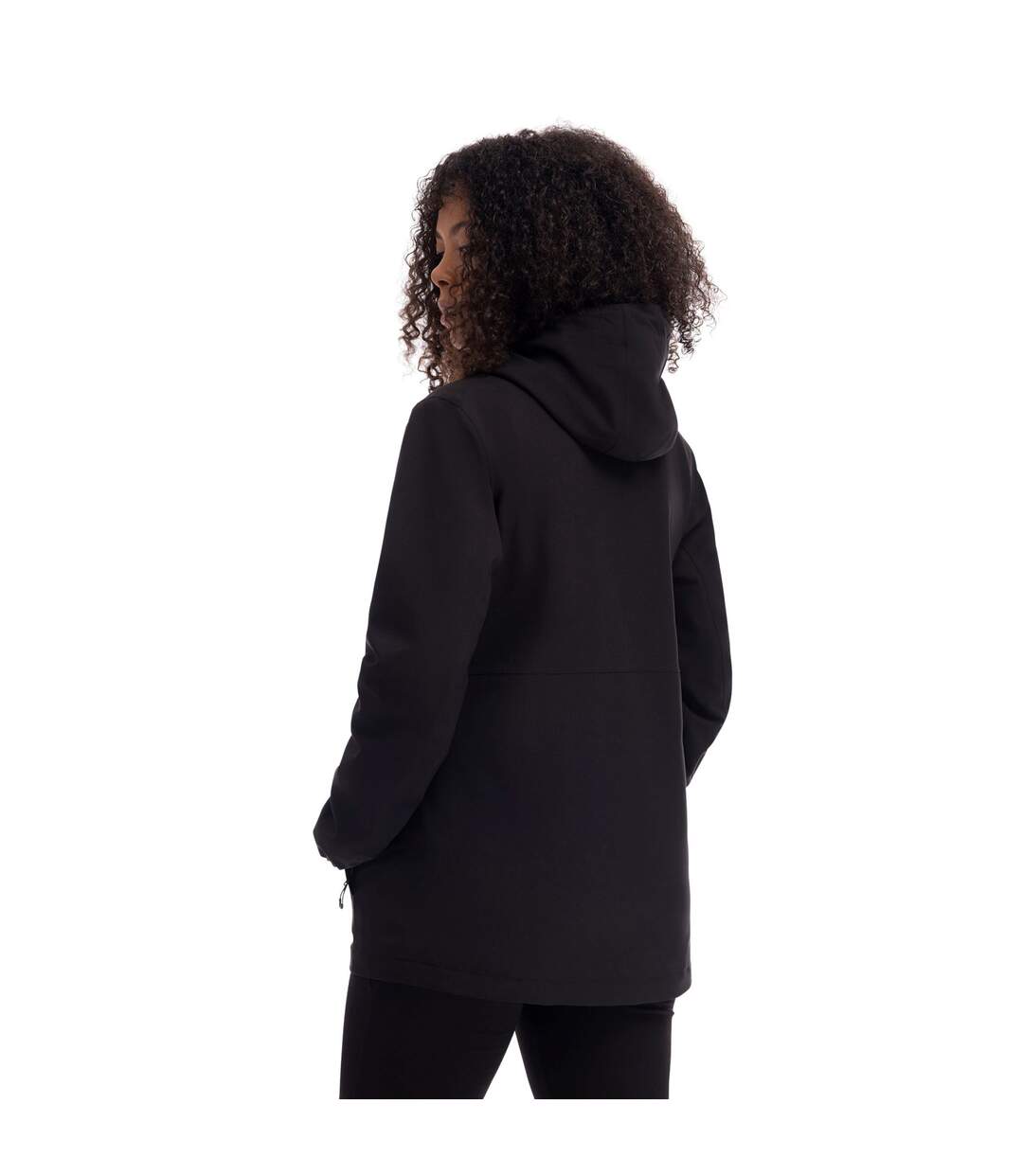 Veste Imperméable Longue À Capuche 3-en-1 Kamila Femme Noir Trespass-4