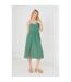 Brave Soul Womens/Ladies Selena Dobby Midi Dress (Mineral Green) - UTUT1866