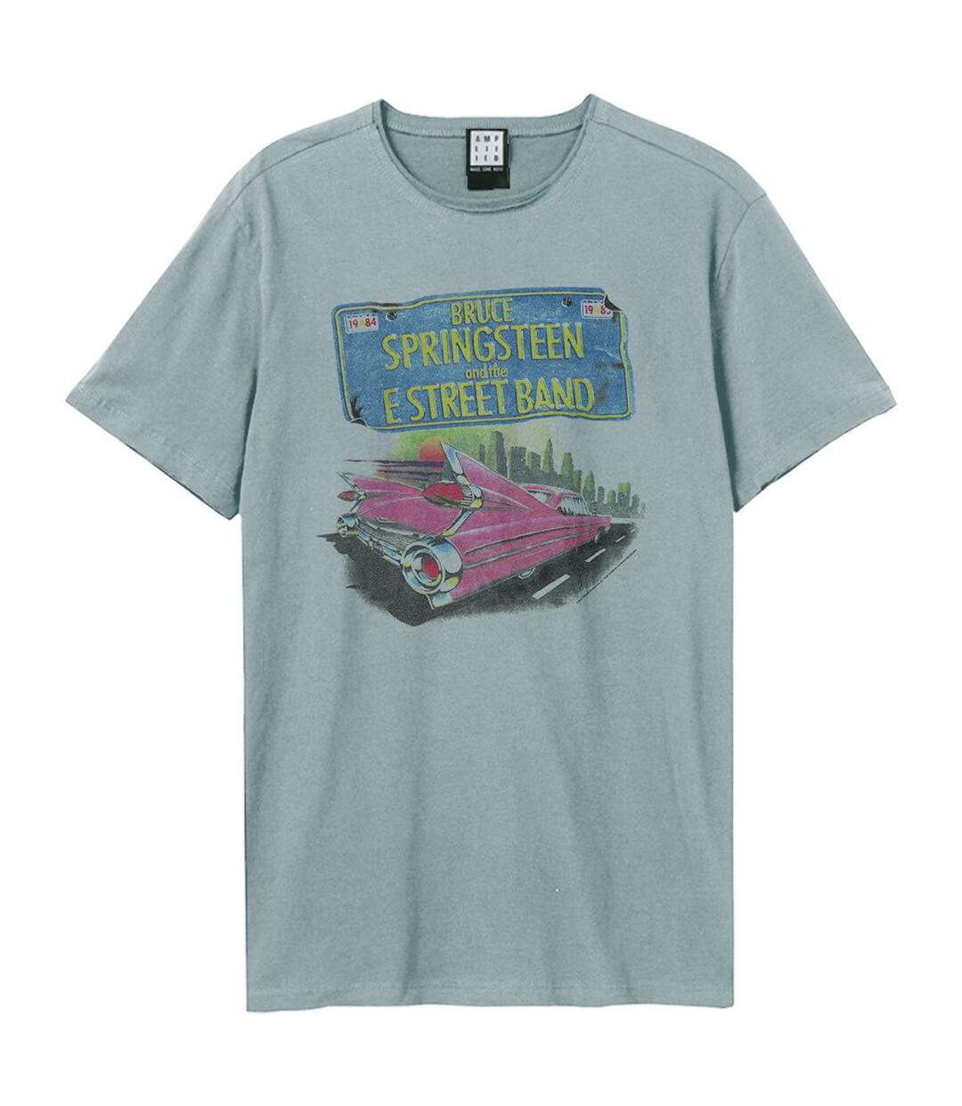 T-shirt Pink Cadi Adulte Bleu Amplified-1