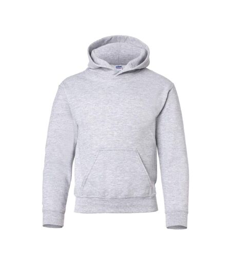 Sweat à capuche unisexe gris Gildan