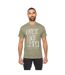 Mens carrillo camo t-shirt khaki green Duck and Cover