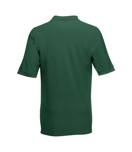 Fruit Of The Loom Premium Mens Short Sleeve Polo Shirt (Bottle Green)