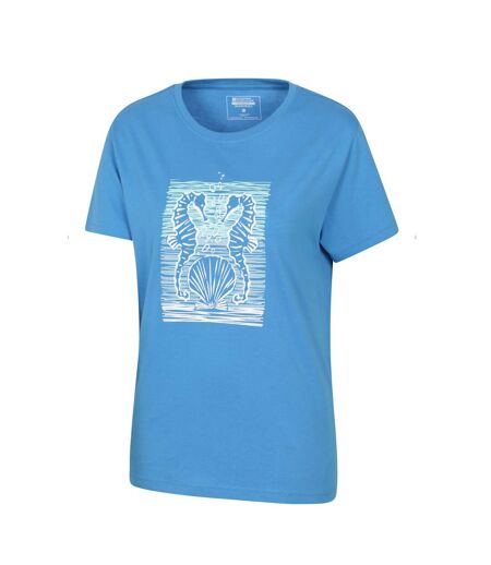 T-shirt Motif/style Hippocampe Femme Bleu Mountain Warehouse