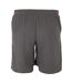 Mens Cotton Blend Shorts Dark Grey Fabric-2