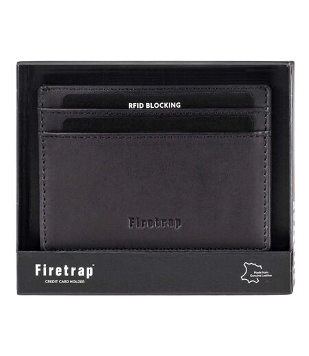Leather Card Holder One Size Black Firetrap
