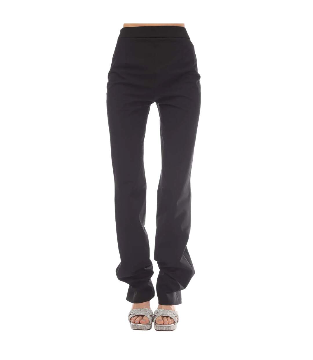 Pantalon garbardine femme noir Heron Preston-1