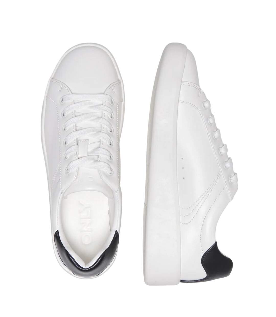 Womens/ladies Onlsoul 4 Trainers White Black Only-4
