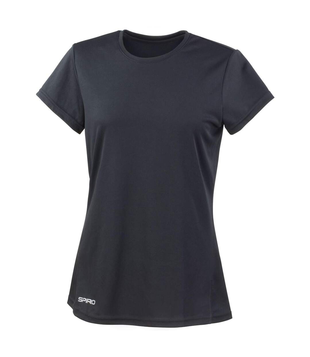 T-shirt À Séchage Rapide Femme/femme Noir Spiro-1