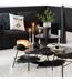 Tapis Déco en Cuir Vache 230x240cm Noir & Blanc-2