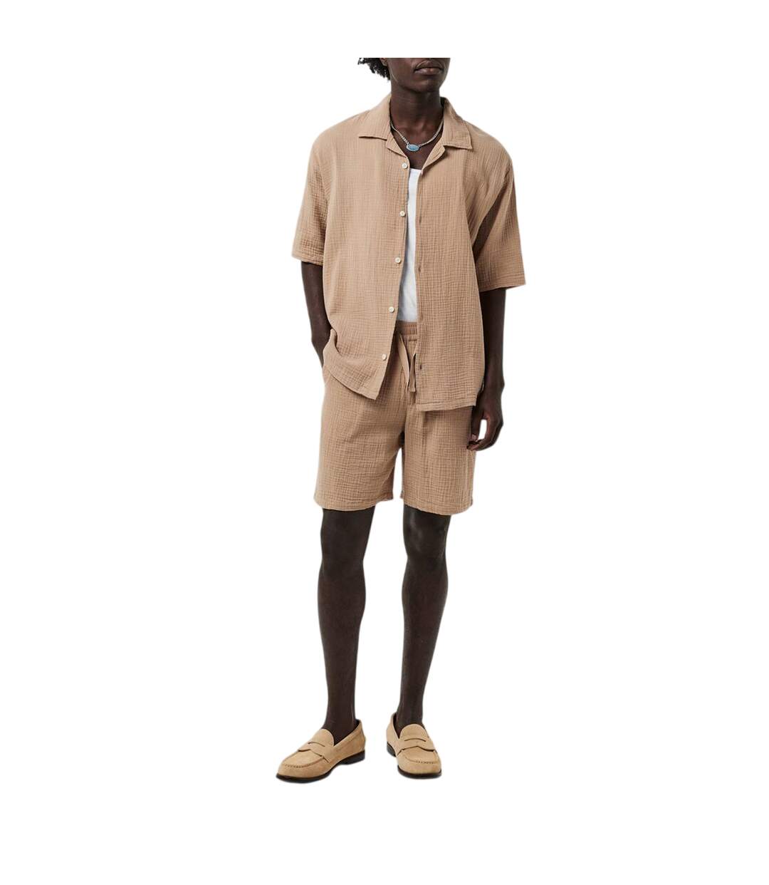 Chemise Homme Beige Albam-1