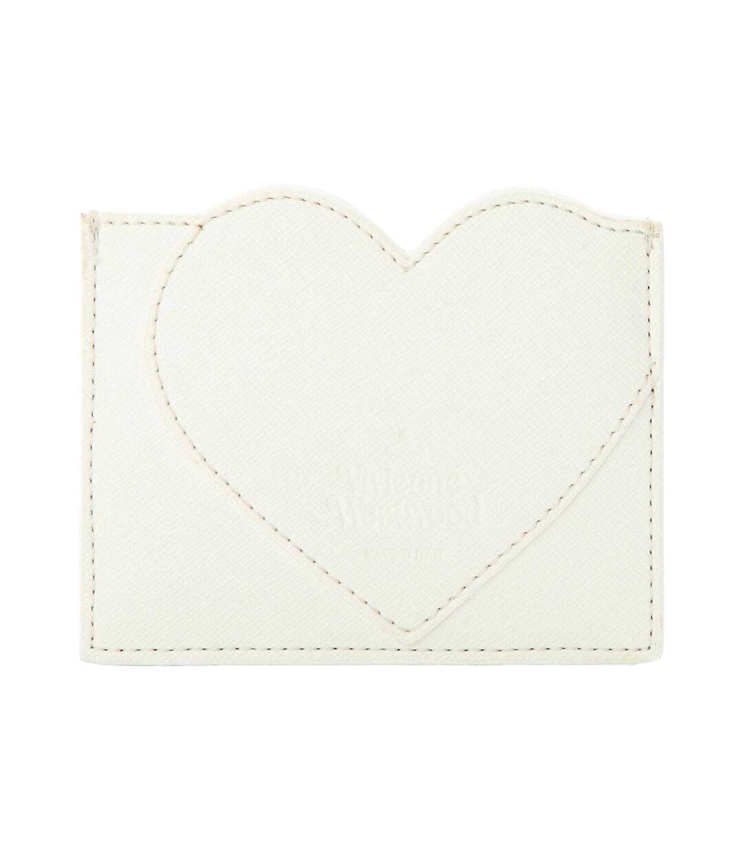 Heart Leather Card Holder One Size Off White Vivienne Westwood-2