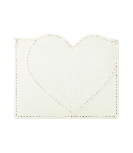 Heart Leather Card Holder One Size Off White Vivienne Westwood