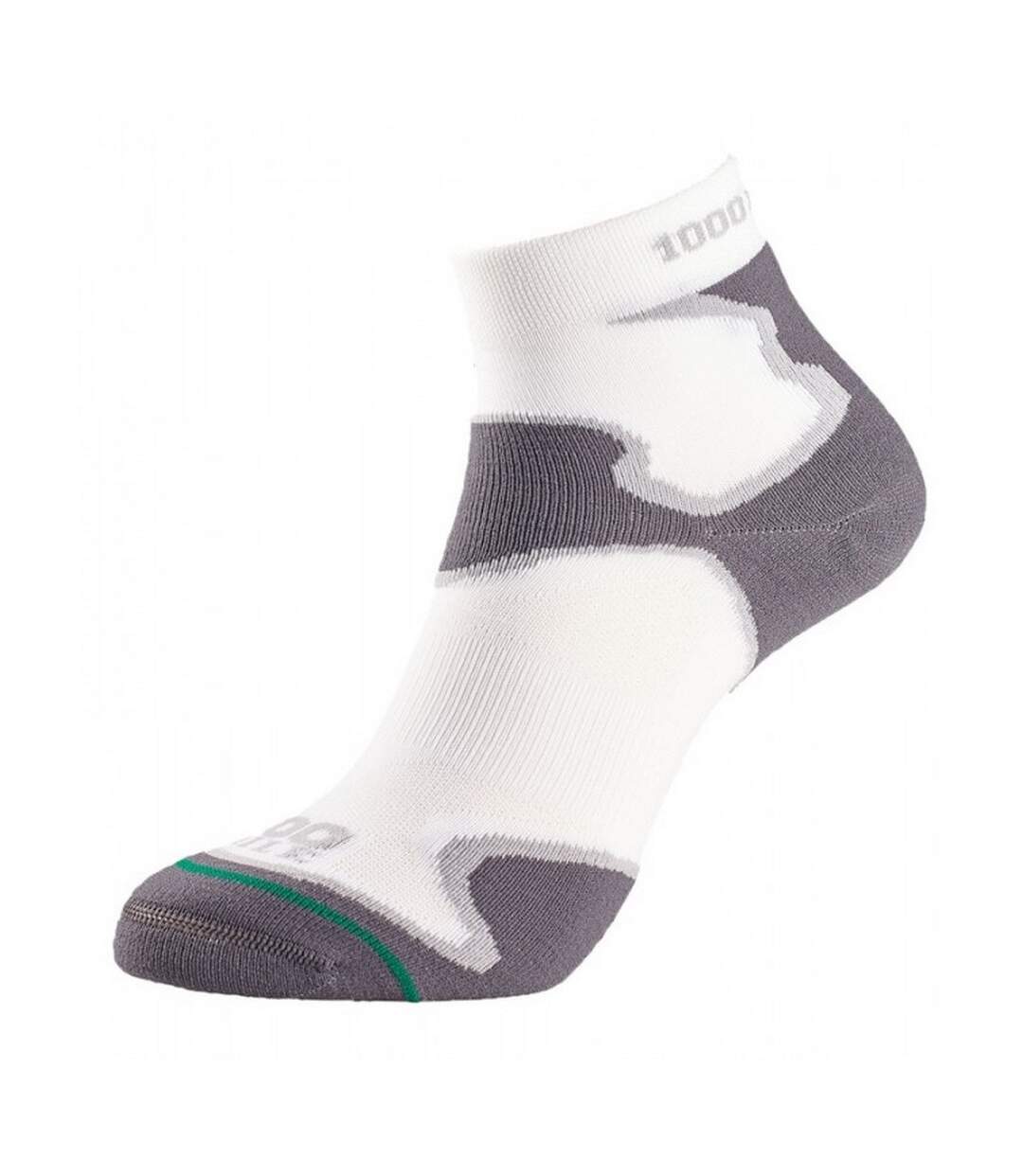 Socquettes fusion femme blanc / gris 1000 Mile-1