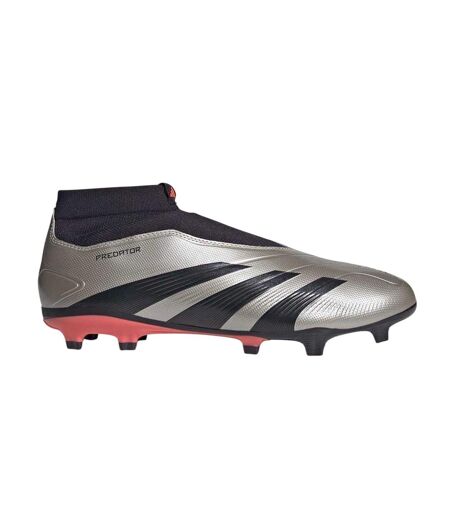 Mens Predator Elite Firm Ground Football Boots Silver Black Adidas