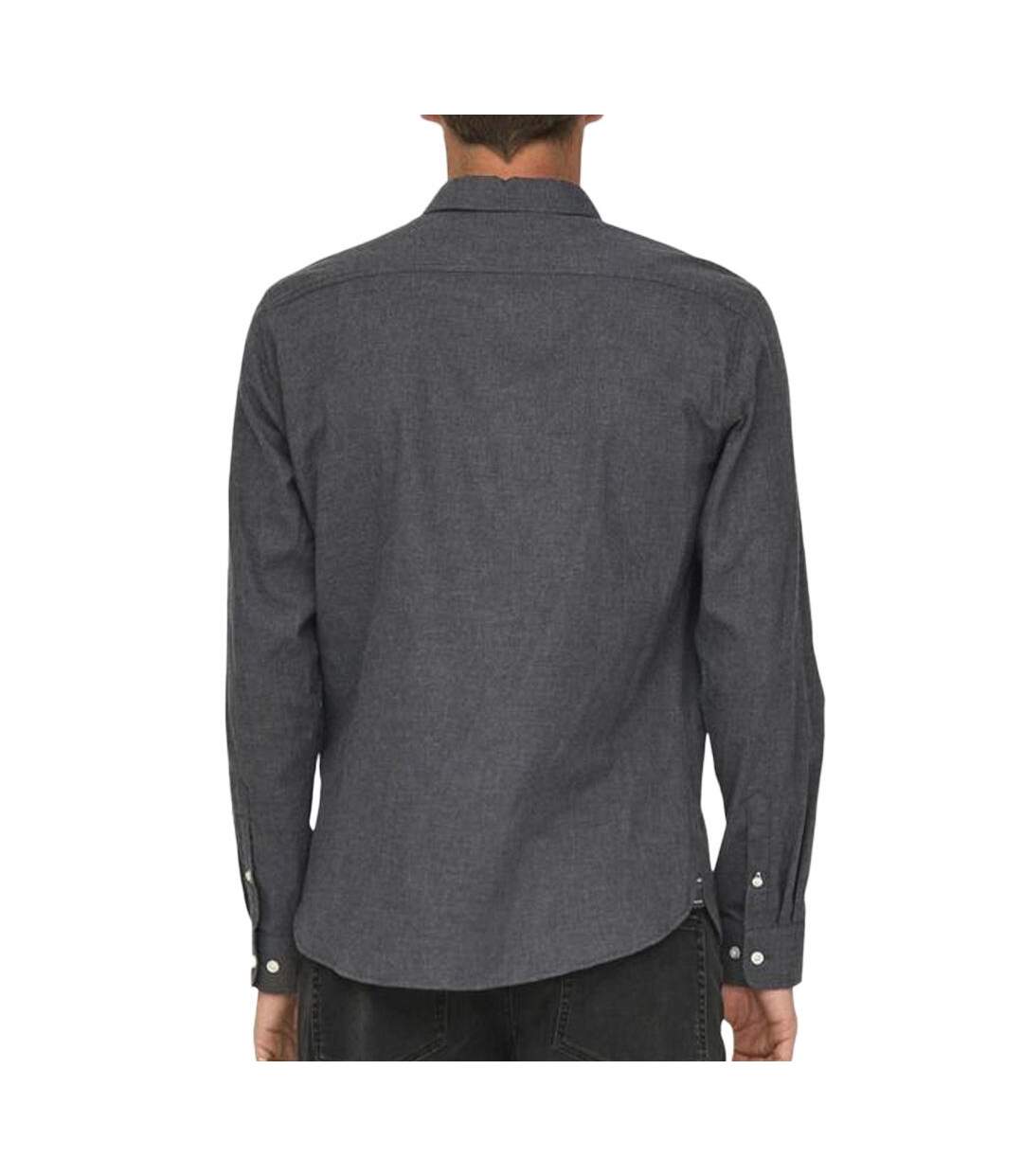 Chemise gris homme only & sons road life-2