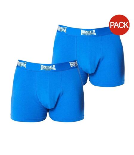 Pack Of 2  Mens Boxer Shorts  Blue Lonsdale