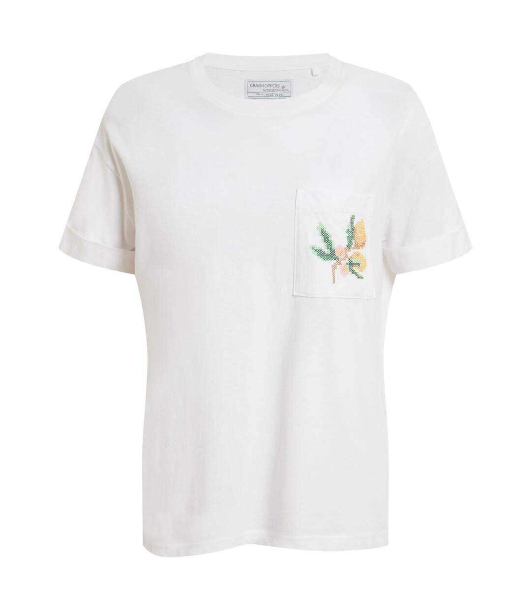 T-shirt Manches Courtes Motif/style Agrumes Femme Blanc Craghoppers-2