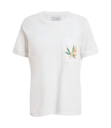 T-shirt Manches Courtes Motif/style Agrumes Femme Blanc Craghoppers