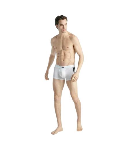 Lot De 2  Boxers Motif/style À Rayures Homme Noir Blanc Adidas