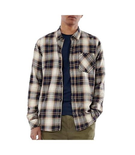 Chemise marron/marine homme kaporal caseyh - m