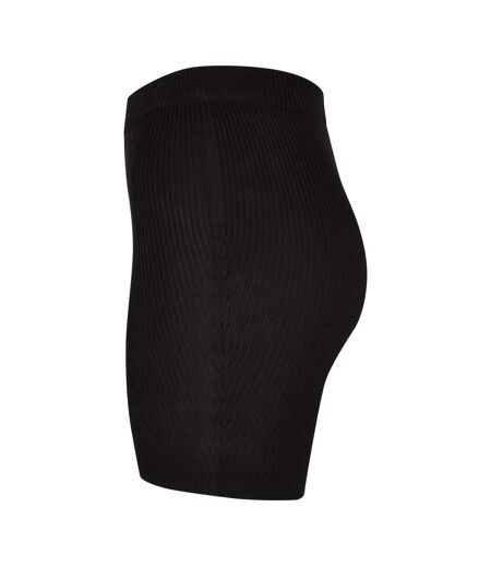 Short Motif/style Côtelé Femme Noir Urban Classics