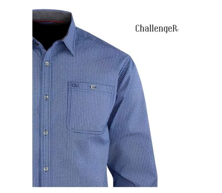 CHALLENGER TRABAN1 - Chemise à carreaux manches longues imprimée en pur coton pour un style élégant